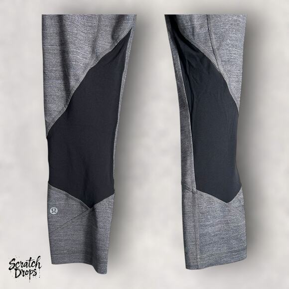 Lululemon Pace Rival Crop Leggings 22 Inch Black Size 4 High Rise Activewear - Picture 5 of 6